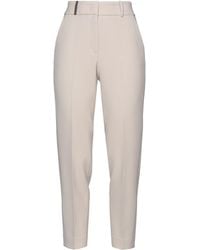 Peserico - High-Waisted Stretch Tapered Pants - Lyst
