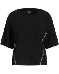 EA7 - T-Shirt Cotton, Elastane - Lyst