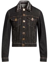 Versace - Denim Outerwear Cotton - Lyst