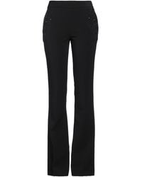 Gaelle Paris - Noir Pants Polyester, Elastane - Lyst