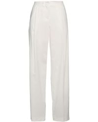 Nude - Ivory Pants Polyester, Wool, Elastane - Lyst
