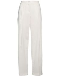 Nude - Ivory Pants Polyester, Wool, Elastane - Lyst