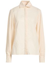 Eleventy - Cream Shirt Cotton - Lyst