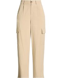 White Wise - Pants Viscose, Linen - Lyst