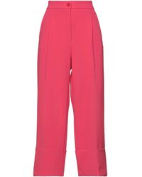 SOLOTRE - Fuchsia Pants Polyester, Elastane - Lyst