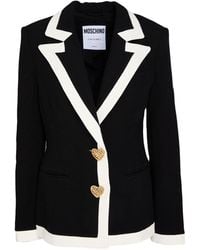 Moschino - Blazer Viscose, Wool, Elastane - Lyst
