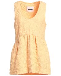 Jil Sander - Top Cotton, Polyamide, Elastane - Lyst