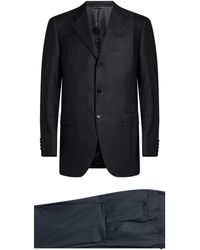 Canali - Charcoal Suit Virgin Wool - Lyst