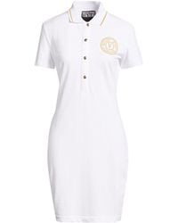 Versace Jeans Couture - Mini Dress Cotton, Polyester, Elastane - Lyst