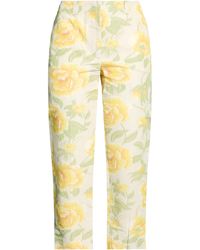 KENZO - Pants Linen, Polyester, Cotton - Lyst