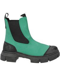 Ganni - Ankle Boots Textile Fibers - Lyst