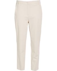 White Wise - Ivory Pants Viscose, Nylon, Elastane - Lyst