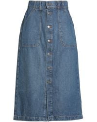 FRAME - Jupe En Jean - Lyst