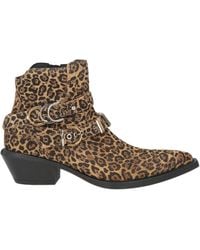 Pinko - Camel Ankle Boots Leather - Lyst