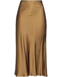 Ottod'Ame - Mustard Midi Skirt Viscose - Lyst