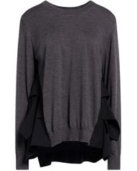 MEIMEIJ - Charcoal Sweater Virgin Wool, Polyester, Viscose, Elastane - Lyst