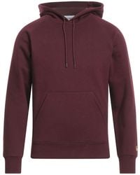 Carhartt - Burgundy Sweatshirt Cotton, Polyester, Elastane - Lyst