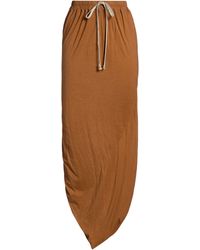 Rick Owens - Camel Maxi Skirt Cotton - Lyst