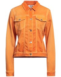 MSGM - Denim Outerwear - Lyst
