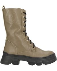 Pollini - Military Ankle Boots Leather - Lyst