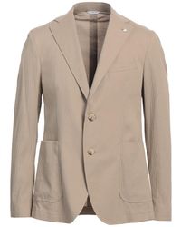 Manuel Ritz - Sand Blazer Lyocell, Cotton, Elastane - Lyst