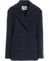 MSGM - Coat Virgin Wool, Polyamide - Lyst