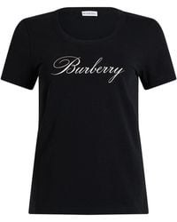 Burberry - T-Shirt Cotton, Elastane - Lyst