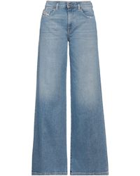 DIESEL - Jeans Cotton, Elastane, Cow Leather - Lyst