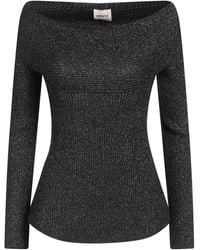 KHAITE - Sweater Virgin Wool, Polyester, Metallic Fiber, Polyamide, Elastane - Lyst