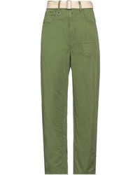 High - Pants Cotton, Linen - Lyst