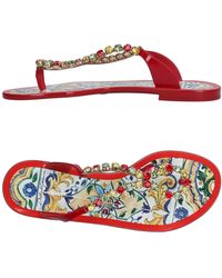 Dolce & Gabbana Zehentrenner - Rot