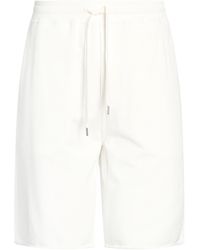 Brunello Cucinelli - Cream Shorts & Bermuda Shorts Cotton - Lyst
