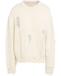 Alysi - Cream Sweater Wool, Polyester, Viscose, Polyamide - Lyst