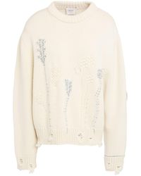 Alysi - Crème Cream Sweater Wool, Polyester, Viscose, Polyamide - Lyst