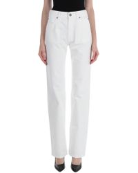 CALVIN KLEIN 205W39NYC Baumwolle Jeans Aus Baumwolldenim in Weiß Damen Bekleidung Jeans Schlagjeans 