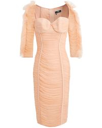 Elisabetta Franchi - Midi-Kleid - Lyst