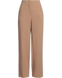 .., merci italia - Camel Pants Polyester, Viscose, Elastane - Lyst