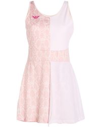 EA7 - Light Mini Dress Polyester, Elastane - Lyst