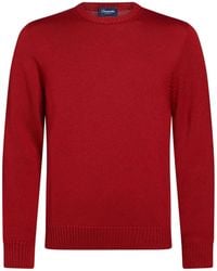 Drumohr - Brick Sweater Merino Wool - Lyst