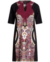 Etro - Mini Dress Viscose, Modal, Elastane - Lyst