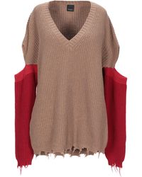 Pinko - Camel Sweater Polyamide, Viscose, Wool, Cashmere - Lyst