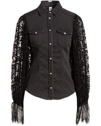 Liu Jo - Denim Shirt Cotton, Elastane, Polyester - Lyst