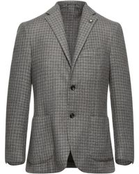 Lardini - Light Blazer Wool, Polyester, Cotton - Lyst