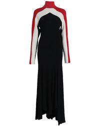 Jil Sander - Maxi Dress Cotton, Wool, Viscose, Polyester - Lyst