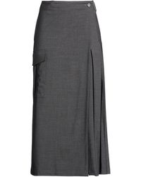 P.A.R.O.S.H. - Midi Skirt Virgin Wool, Elastane - Lyst