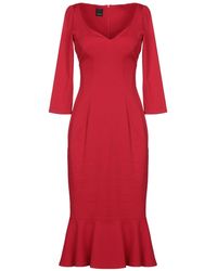 Pinko Knielanges Kleid - Rot