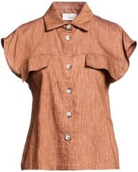ViCOLO - Camel Shirt Lyocell, Polyester - Lyst