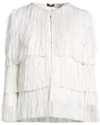 Elisabetta Franchi - Ivory Jacket Cotton, Viscose, Polyamide - Lyst