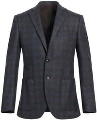 Luigi Bianchi - Midnight Blazer Wool, Polyamide, Cotton - Lyst