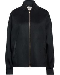 Agnona - Jacket Cashmere, Ovine Leather, Metal - Lyst